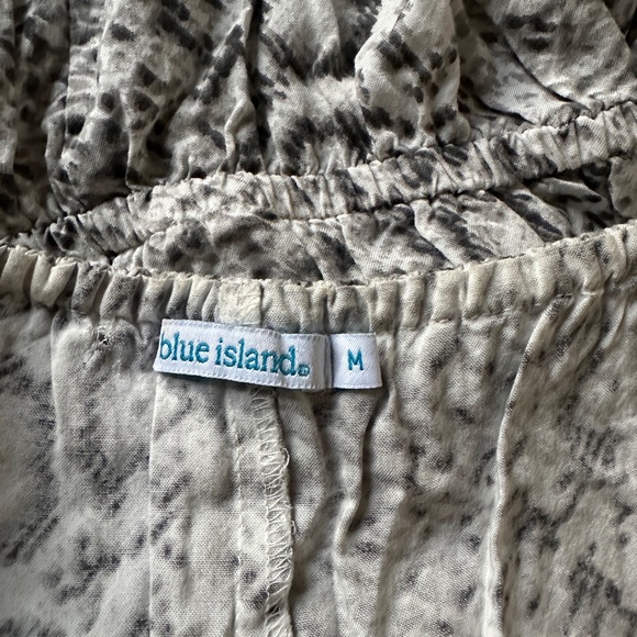 Off Shoulder Grey and Black Cheetah Dress - Picture 3 of 3